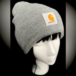 Carhartt Grey Knit Beanie Hat